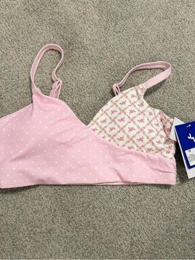 NWT Joylab Light Pink Polka Dot Crossover Bra Size XS